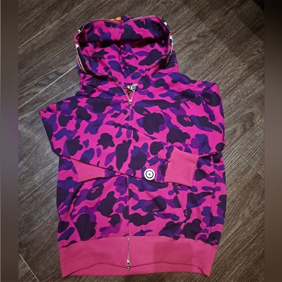 Bape Other - Bape Purple and Pink Camo Zip up Jacket